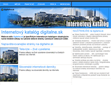 Tablet Screenshot of digitalne.sk